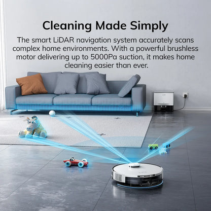 ILIFE A30 PRO 5000Pa Suction, Robot Vacuum and Mop Combo, Self Emptying, 60 Day Capacity, App/Remote, 180 Minute Running Time