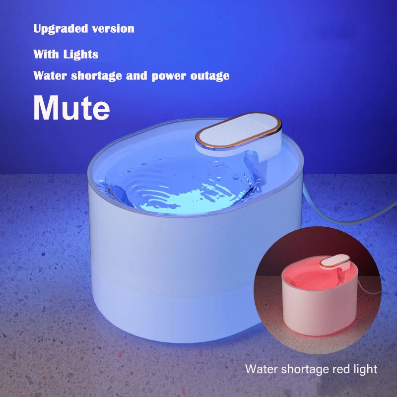 Large Capacity 3L Cat Water Fountain Automatic Recirculate Filtring Pet Fountain USB Electric Mute Cat Drinker Bowl Dispenser