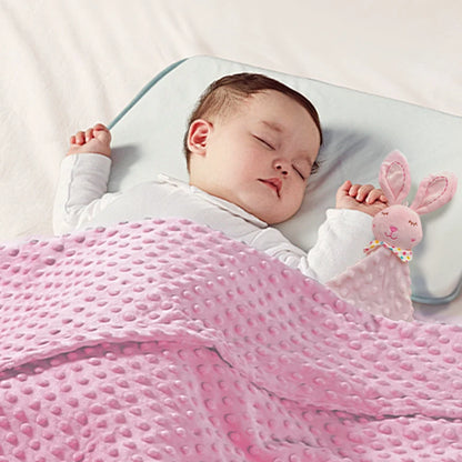 Custom Embroidered Name Minky Baby Blanket & Bunny Comforter Set Personalized Newborn Security Blanket Baby Shower Gift