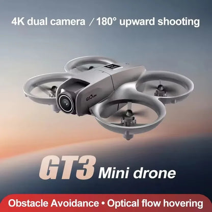 WiFi Foldable Micro Aircraft Fixed Height Freestyle Quadcopter RC Helicopter Kids Toy 8K HD Camera 2026 New Hot GT3 Mini Drone