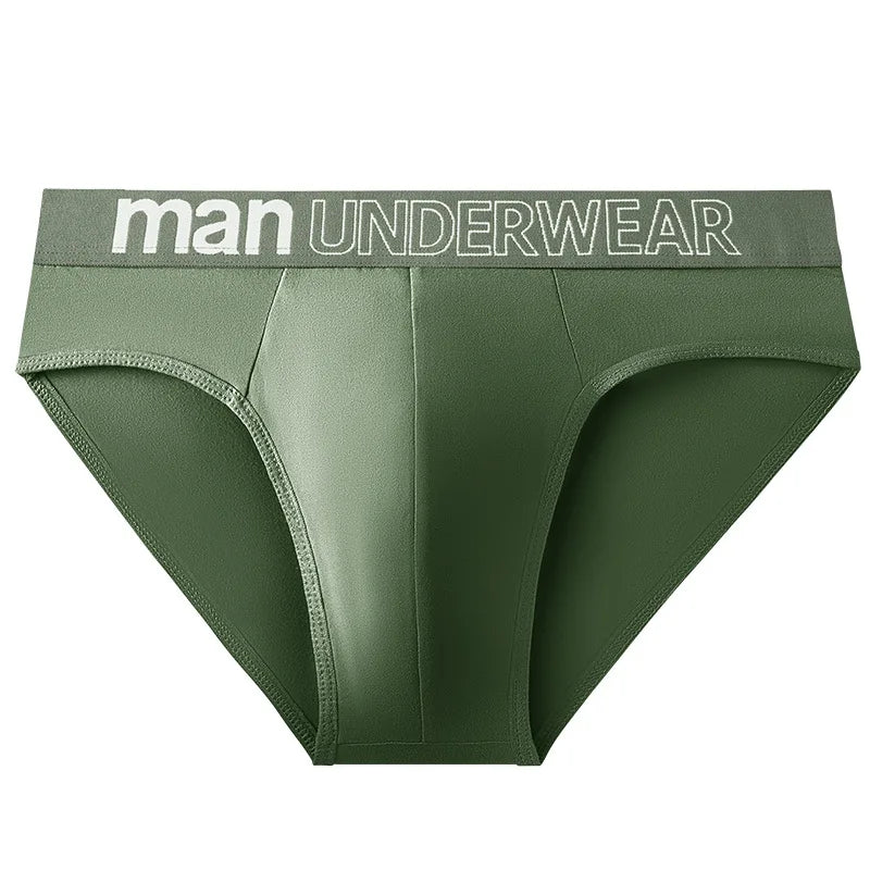 1pcs Men's Sexy Briefs Student Fashion Underwear Men's Panties Breathable Elastic Large Size Male Underpants Letter waist print