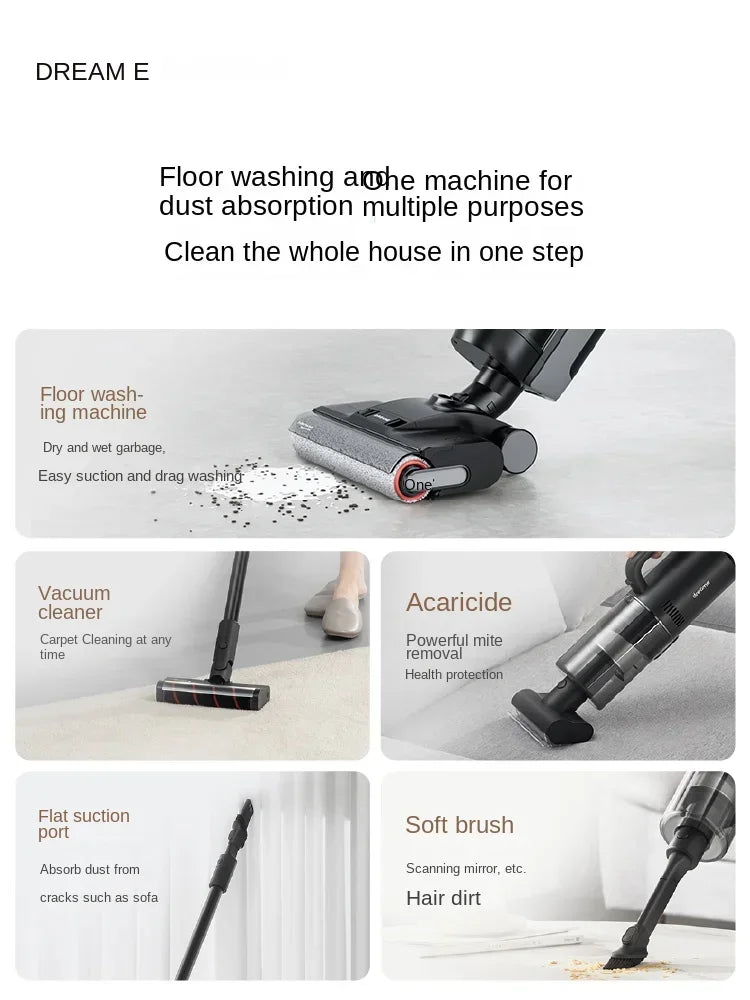 DREAME H20Mix Floor Washing Machine Cleaning, Mopping and Vacuuming Machine Household Appliances Hot Air Quick Drying