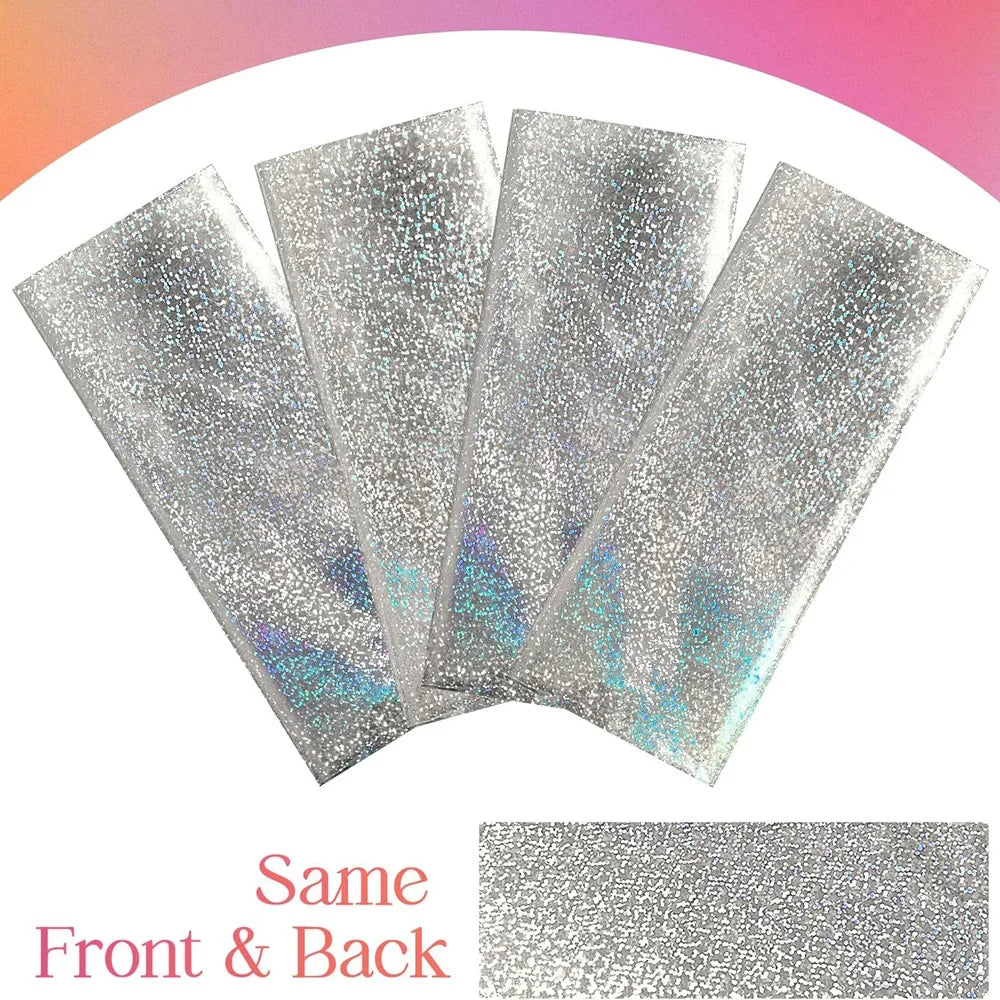 Shiny Silver Tableware Set Metallic Paper Plates Cups Holographic Tablecloth For Adult Birthday Wedding Party Decorations