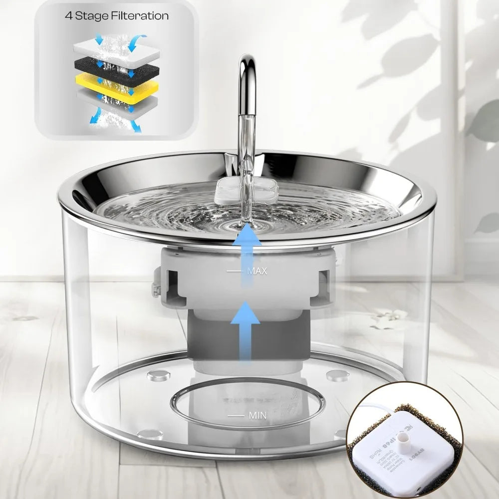 3L Wireless Cat Water Fountain Auto Sensor Drinking Fountain For Cats Dog Drinker Pet Water Dispenser Accessories