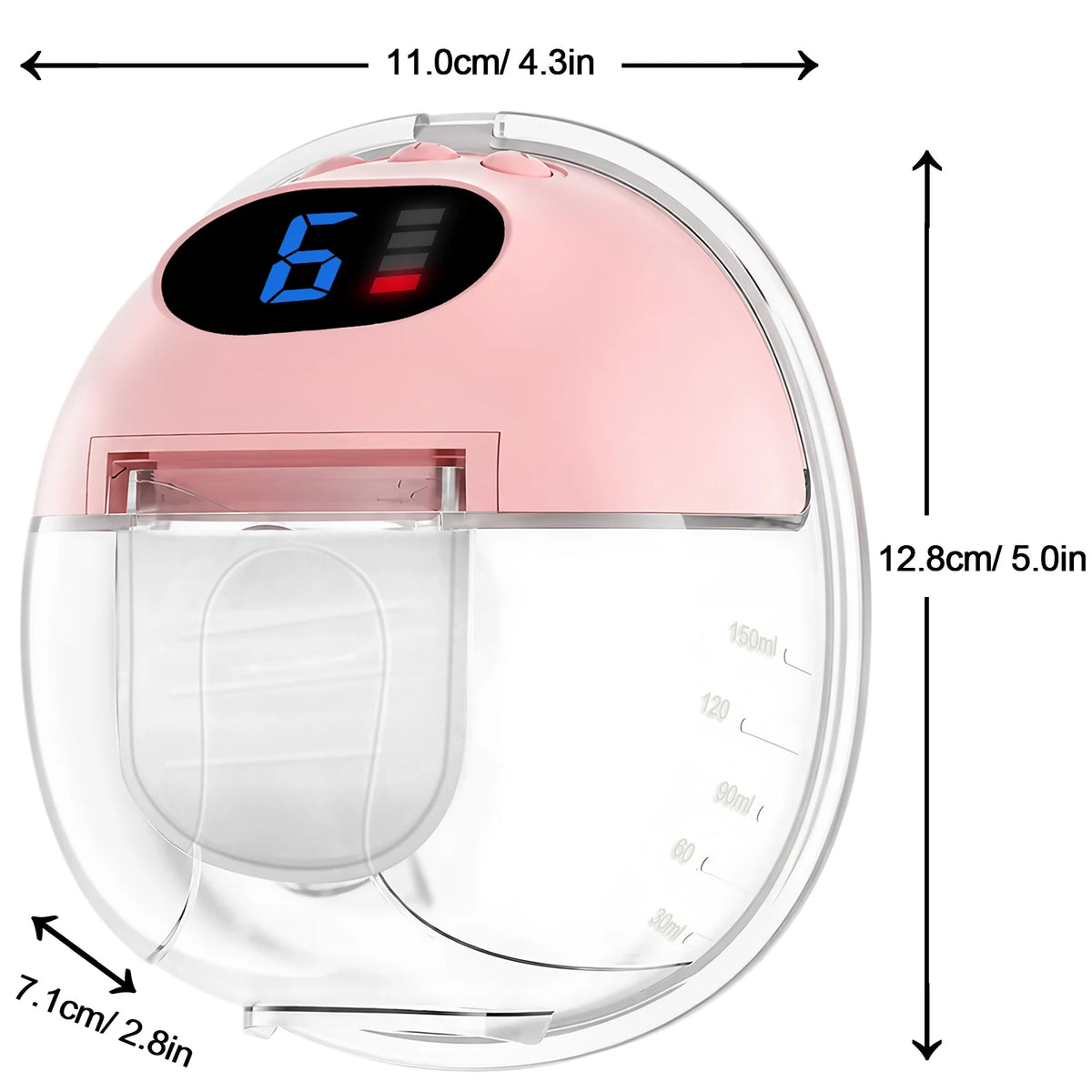 New Upgraded Hands-Free Wearable Wireless Electric Breast Pump,Portable Breast Massager for Lactation,BPA-Free Breastfeeding Pum