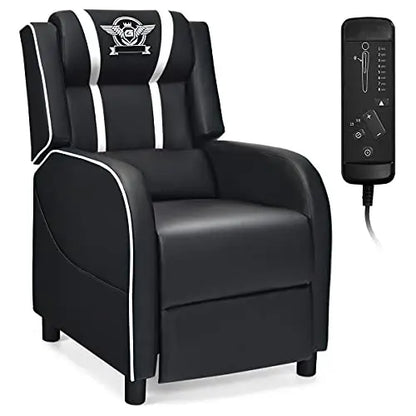（Local US Inventory）Adjustable Massage Gaming Recliner Chair for Adults Ergonomic Leather Lounge a with Footrest Remote Control