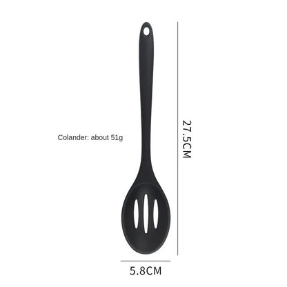1/3-Piece Silicone Cooking Spoon Set - Heat-Resistant, Large Slotted & Solid Spoons for Non-Stick Cookware, Mixing & Filling