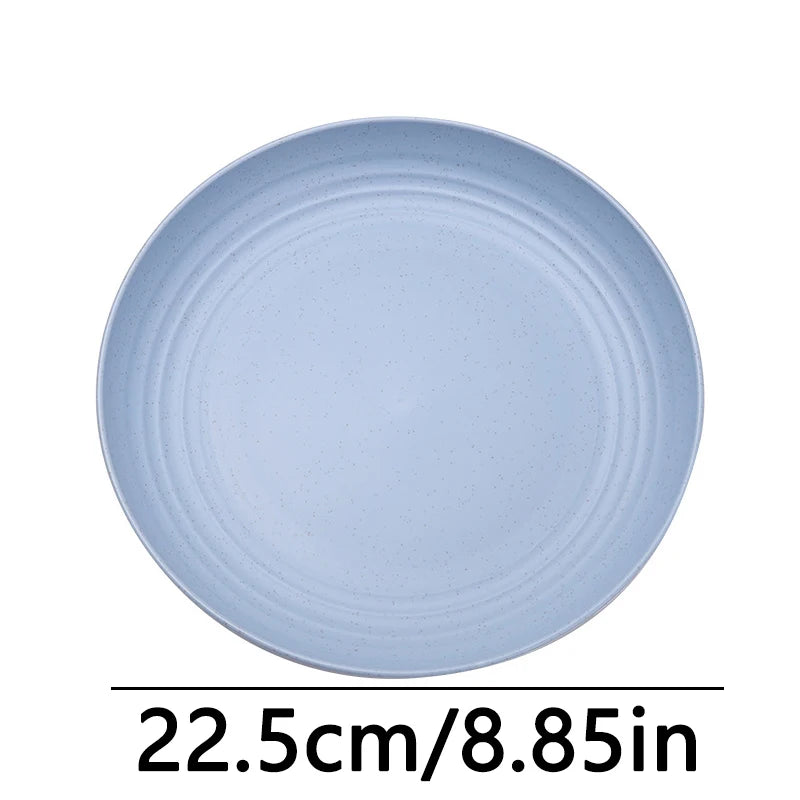 Fruit Plate, Round Salad Dessert Plate, Plastic Plate Can Be Used For Snacks, Nuts Can Be Stacked And Not Easily Broken