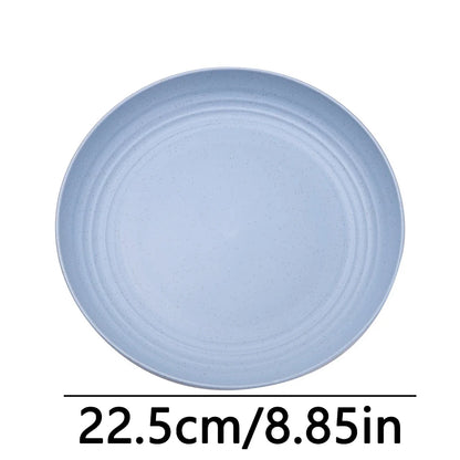 Fruit Plate, Round Salad Dessert Plate, Plastic Plate Can Be Used For Snacks, Nuts Can Be Stacked And Not Easily Broken