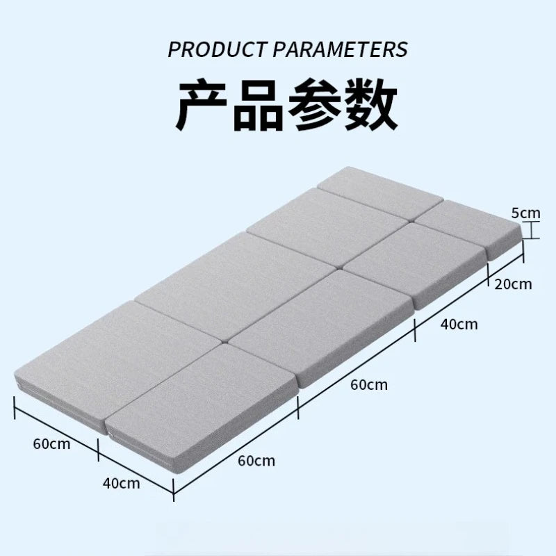 Folding Camping Bed Portable With Mattress For Car SUV Space Saving Foldable Cot For Adults Outdoor Travel Home Office Nap
