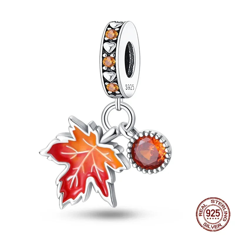 925 Sterling Silver Fashion Bee Honey Jar Sunflower Autumn Series