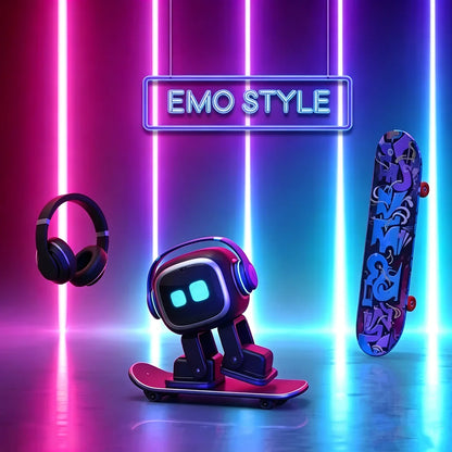 Emo Robot Voice Recognition Pet Robot AI Communication Intelligent Robot Electronic Toys Desktop Companion Robot For Kids Gift