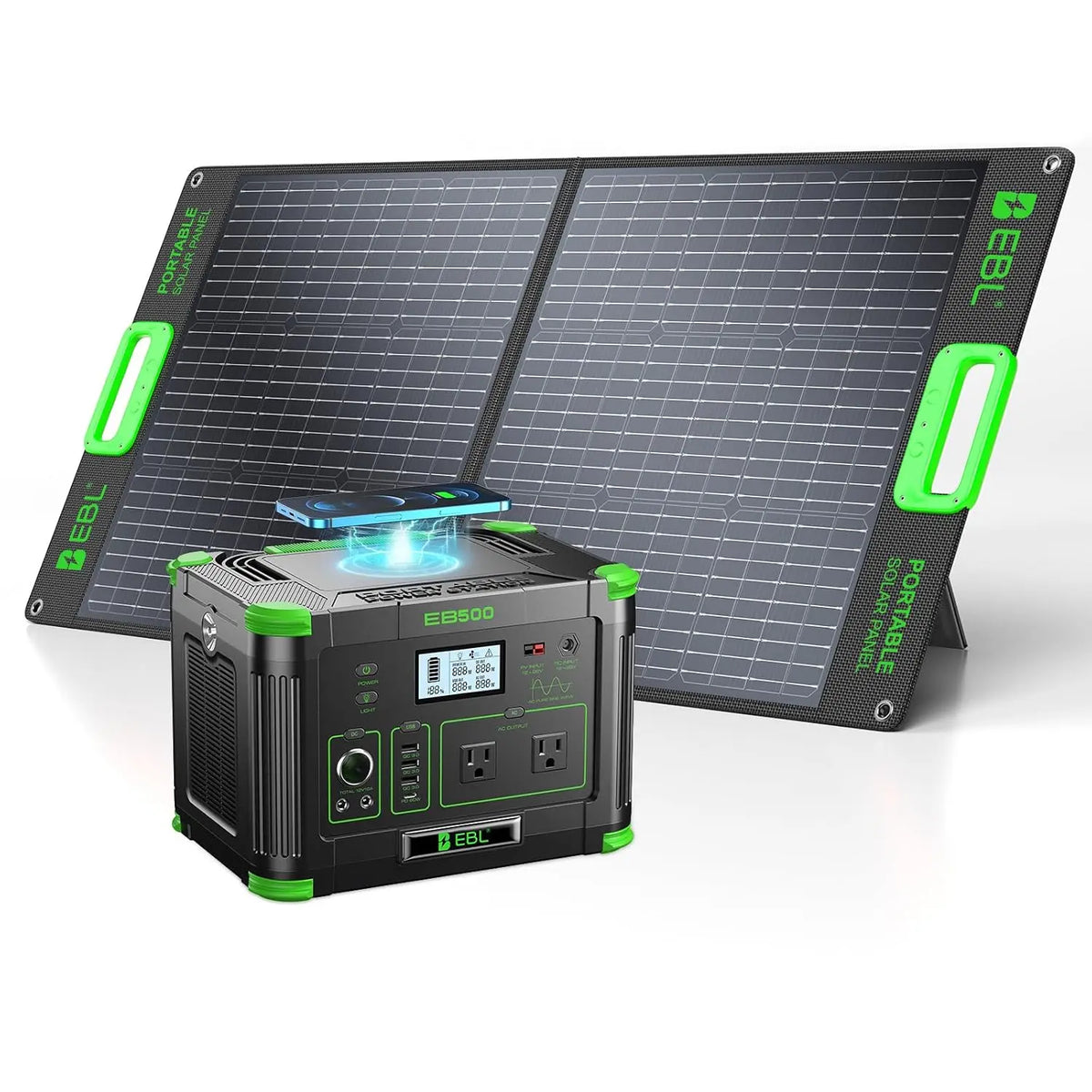 1000W Portable Power Station with 200W Portable Solar Panel, Customized
