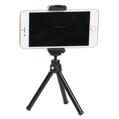 Mini Flexible Tripod 2 Section Stand Holder for Projector Camera Aluminum Alloy Desktop Tripod for Mobile Phone