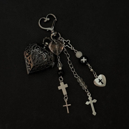 Original Hollow Heart Pocket Watch Chain Keychain Design Steampunk Clock Vintage Necklace Pendant Jewelry Watch Men Women Gift