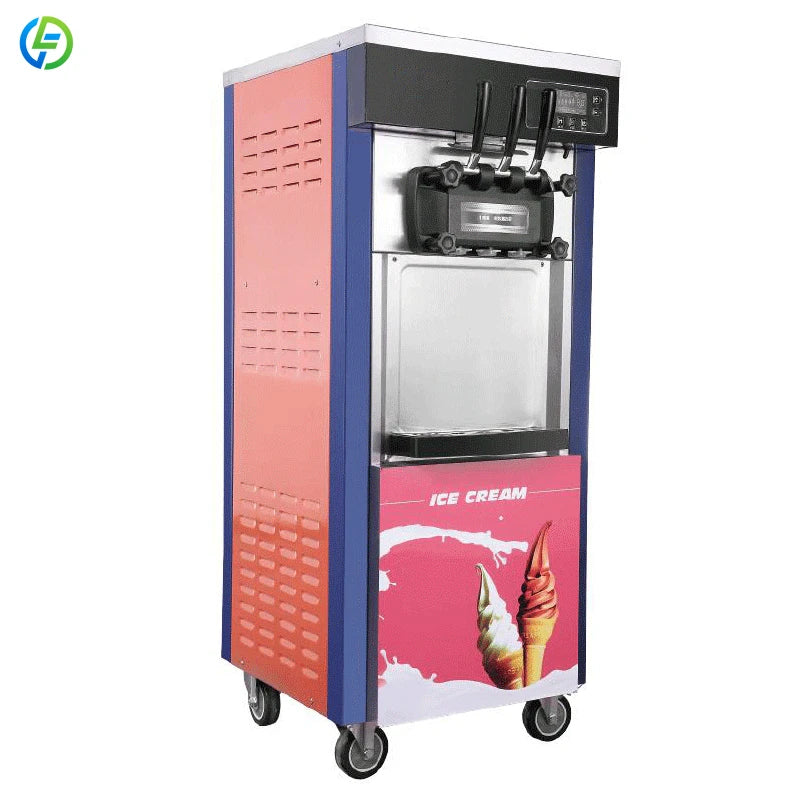 Customized Ice Cream Making Machines 22-28L/H Icecream Maker 3 Flavor Commercial Soft Serve Ice Cream Machine for Business Price