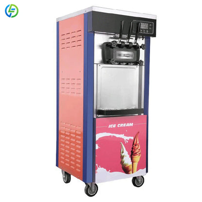 Customized Ice Cream Making Machines 22-28L/H Icecream Maker 3 Flavor Commercial Soft Serve Ice Cream Machine for Business Price