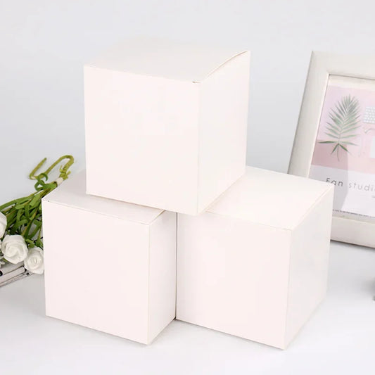10/20/50pcs Kraft Paper Packaging Gift Boxes Wedding Party Cardboard