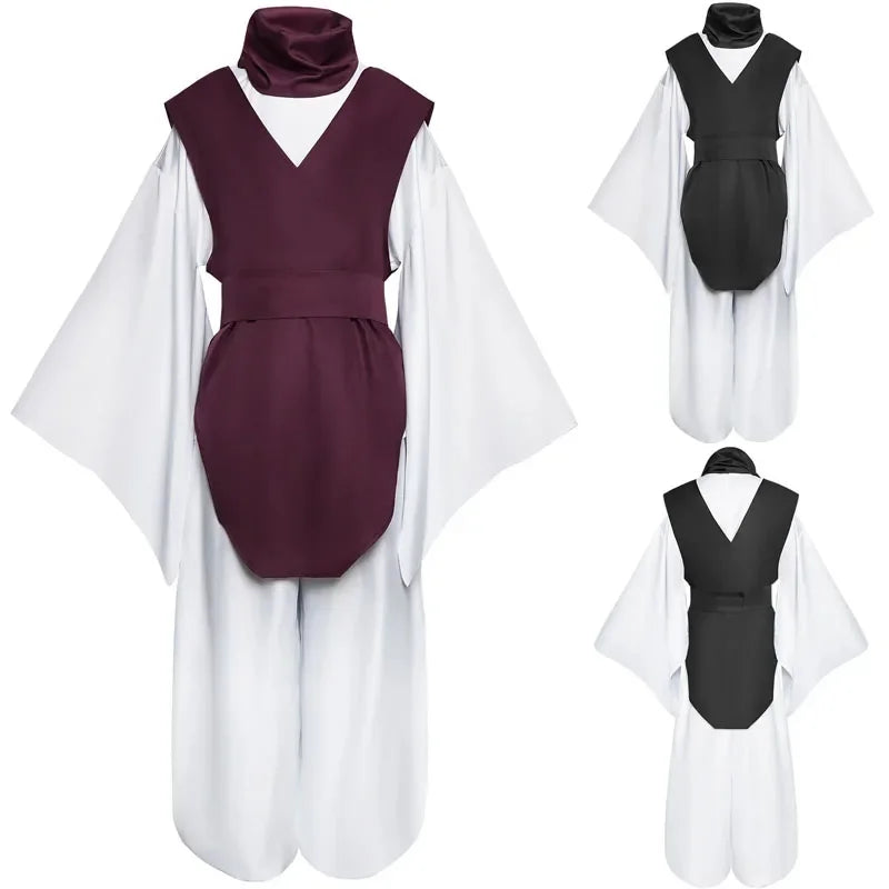 Anime Choso Cosplay Costume with Vest Neck Gaiter Belt White Elastic Pants Halloween Choso kimono Outfits for Comic Con