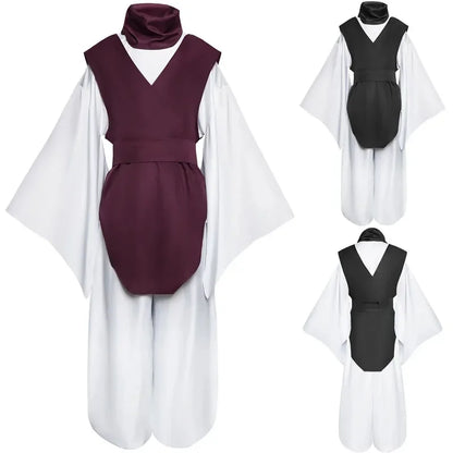 Anime Choso Cosplay Costume with Vest Neck Gaiter Belt White Elastic Pants Halloween Choso kimono Outfits for Comic Con