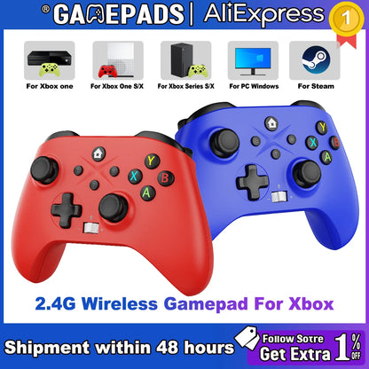 Game Controller For Xbox One Series X/S/PC Controle Xbox One Wireless Gamepad 6 Axis Gyro Dual Vibra Turbo Consoles Joystick