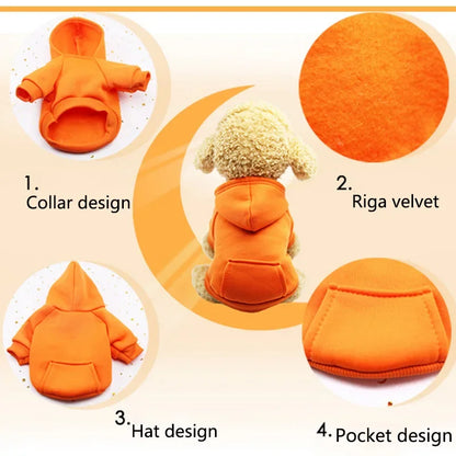 Dog Coat for Small Dogs | Warm Solid Pullover | Chihuahua, Yorkshire Terrier & Bulldog
