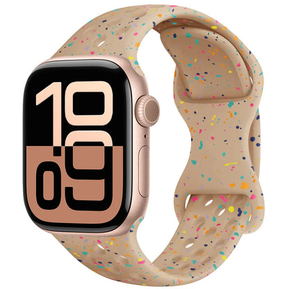Silicone Strap For Apple Watch 11 10 9 8 7 46mm 45mm 42mm 41mm Ultra 3/2 49mm Breathable Bracelet Wristband iWatch 6 5 4 SE 44mm
