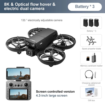 Lenovo D36 Drone 4K HD 8k Triple Camera FPV Brushless Motor Obstacle Avoidance Foldable RC Quadcopter Professional Aerial