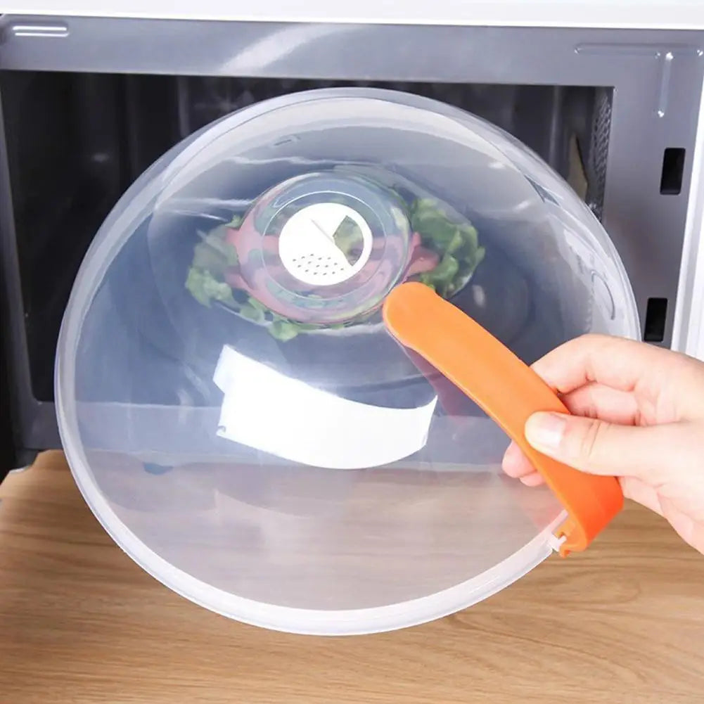 Microwave Splash Cover Heat Resistant Lid Transparent Food Guard Shield Steam Cover Food Heat Kitchen Microwave Accessories