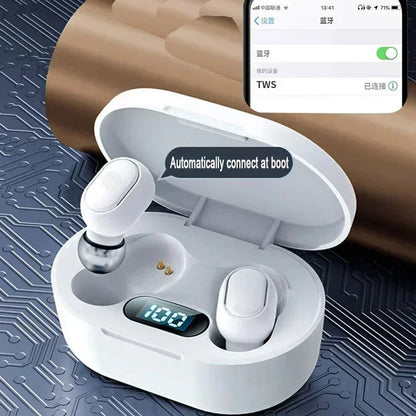 E7S TWS Earphone Bluetooth Headphones with Mic 9D Stereo Hifi Earbuds Wireless  Headse