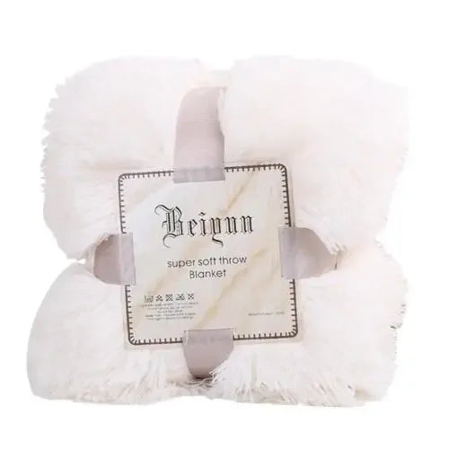 80x120cm Soft Fluffy Shaggy Warm Bed Sofa Bedspread Bedding Sheet Throw Blanket Travel Patchwork Bedspread