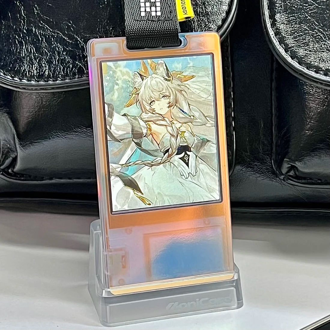 Monicard Magic Card Electronic Pass Badge NFC Bluetooth Smart Digital Badge Customizable GIF Screen Anime Trendy Pendant Gifts