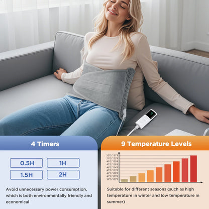 Electric Heating Pad Waist Heated Belt Multifunctional Thermal Blanket for Household Waist Lumbar Back Pad Belt Warmth Tool