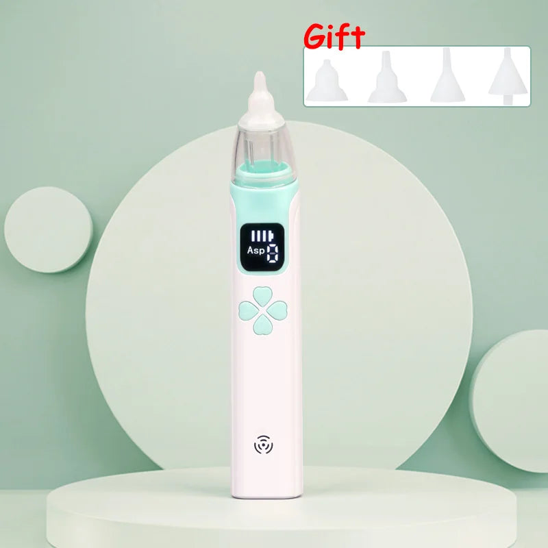 3-in-1 Portable Nasal Aspirator Nasal Vacuum Cleaner Rechargeable Sniffling Equipment Safe Hygienic Nose Snot Tool for Kid Baby