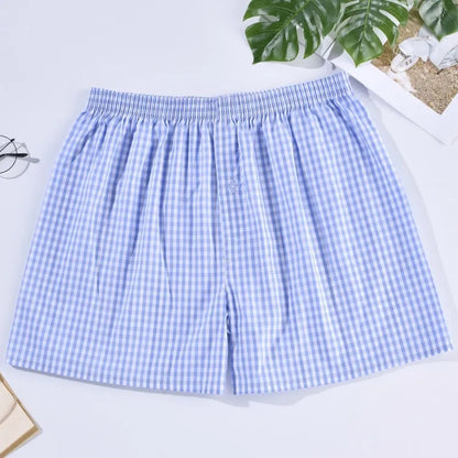 1PC 100% Cotton Men's Underwear Soft Comfortable Men's Underwear Men's Shorts Home Loose Stretch Men's Aloe Pants Boxer Briefs