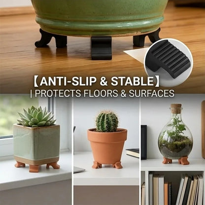 3/12PCS Garden Plant Flower Pot Foot Stands Flowerpot Foot Pad Plant Potted Holder Indoor Outdoor Garden Plant Pot Base Tray