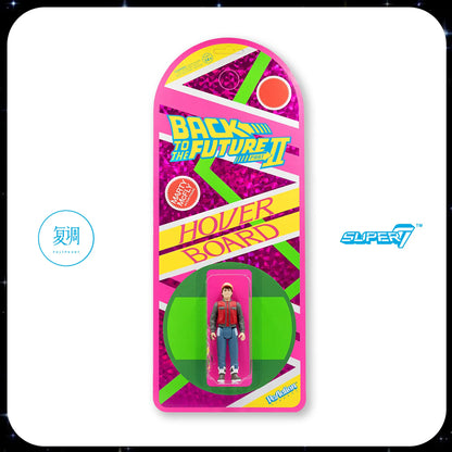 New Arrivals Super7 ReAction Back To The Future Part II Marty McFly Hover Board Limited 3.75" Retro Action Figure