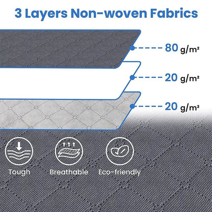 35L/60L/90L Foldable Storage Box Transparent Window Non-woven Fabric Clothes Storage Bins With Lids Dustproof
