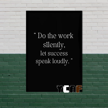 Motivational Quotes Black Minimalist Poster Canvas Aesthetic Decor for Office Quote Wall Art Decoration Gym Inspirational Poster