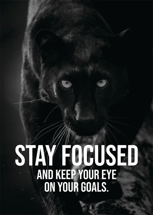 Animals Motivational Posters Eagle Wolf Lion Tiger Motivation Art Canvas Paitning Success Mindset Inspirational Wall Art Decor