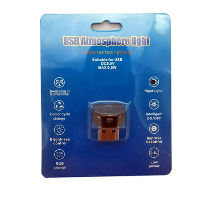 R6FA Night Light And Ambient Lamp USB A Type-C Powered Energy Efficient LED For Room Mini LED Night Lamp
