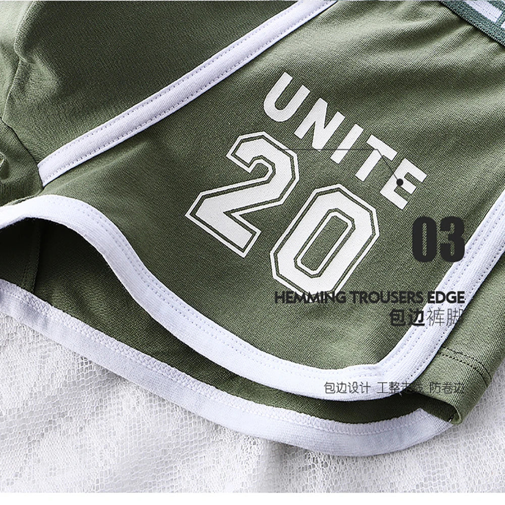 3PCS/Pack 100% Cotton Underpants Men Comfortable Big U Type Crotch Breathable Mesh Men's Panties Fashion Letter Boxers Hombre