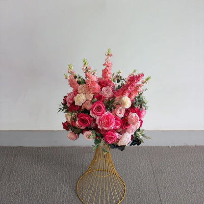 70/60/30cm White Rose Green Plants Leaf Artificial Flower Ball Wedding Table Centerpiece Decor Marriage Banquet Road Lead Floral