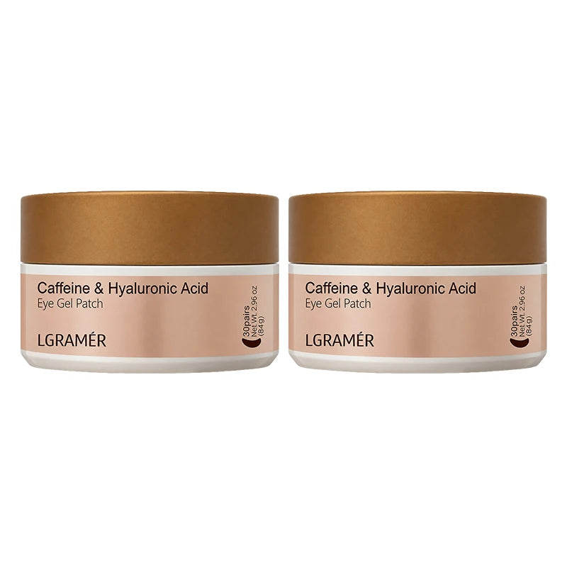 A Box of 60 Caffeine Nicotinamide Radiant Firming Eye Masks, for Face & Eye Releasing, Moisturizing Firming, Alcohol-Free Unisex
