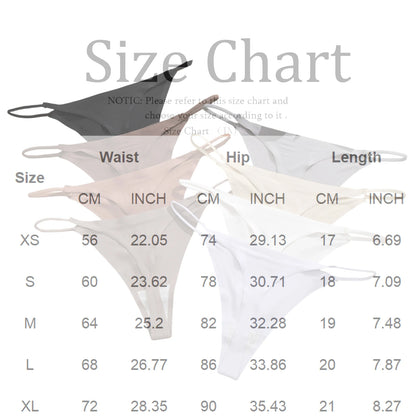 Ice Silk Underwear Trendy Thin Strap Ladies Underwear Plus Size Underwear Lightweight Stretchy Breathable Smooth Soft Underwear