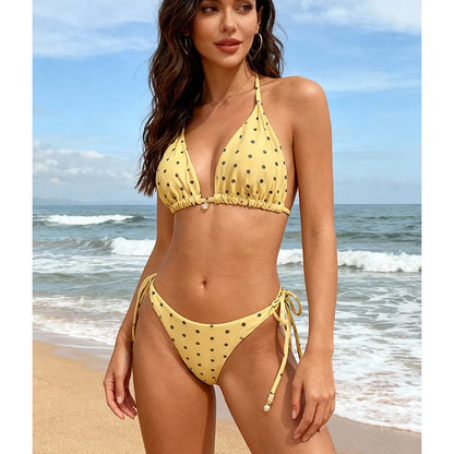 Sexy Bikinis 2026 Classic Retro Polka Dot Women's Swimsuit Pearl Micro Bikinis Set Female Swimwear Woman Bathing Suit Beachwear