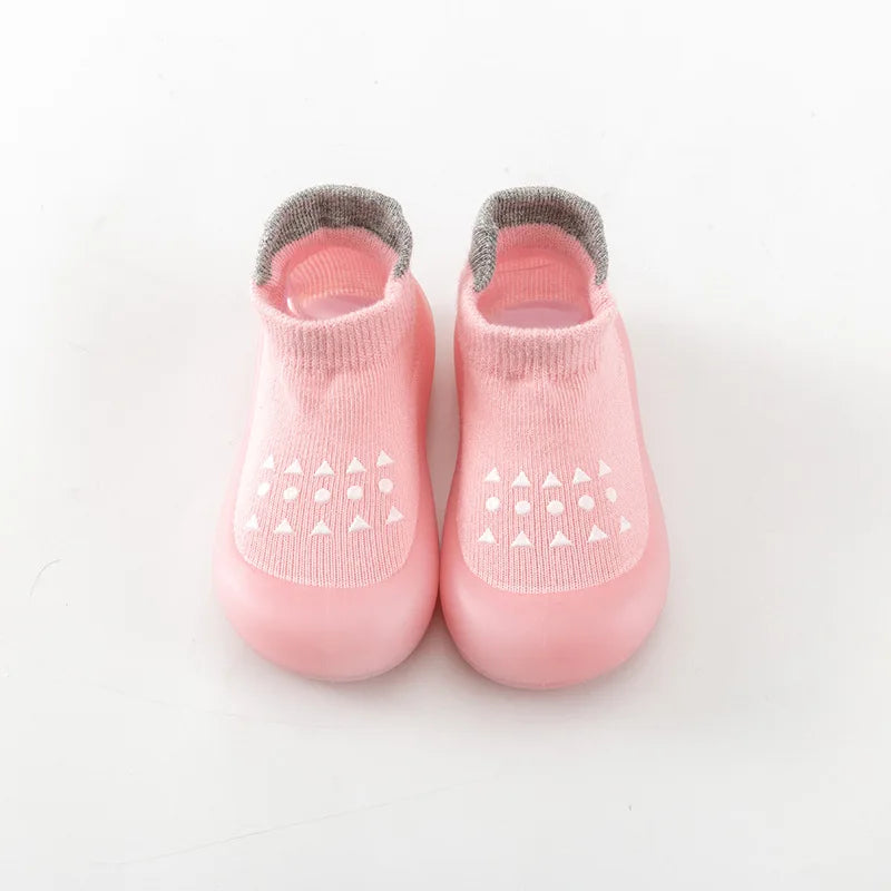 Baby Floor Shoes Blue and Pink Baby Indoor and Outdoor Walking Socks Comfortable and Non Slip Shoes for Boys and Girls Socks