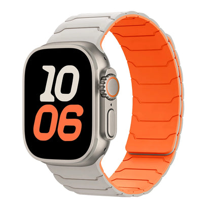 magnetic Strap For Apple Watch Band ultra 2 3 49mm 44mm 40mm 41mm 46mm 42mm 45mm 38 Silicone Bracelet IWatch Series 11 9 8 SE 10