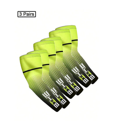 1/3Pairs Unisex Cycling Running Sports Sleeve Arm Cooling Sleeves UV Sun Protection Cuff Cover Protective Elastic Arm Sleeves