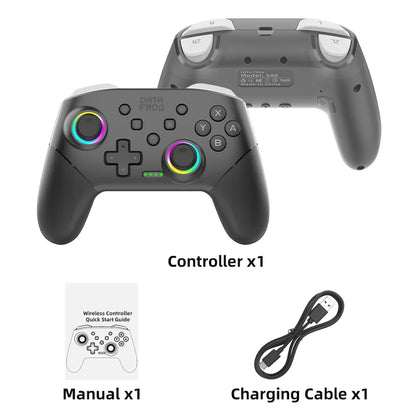 DATA FROG Wireless Game Controller For Switch / Lite / OLED Model PC Gaming Joystick Dual Vibration Turbo